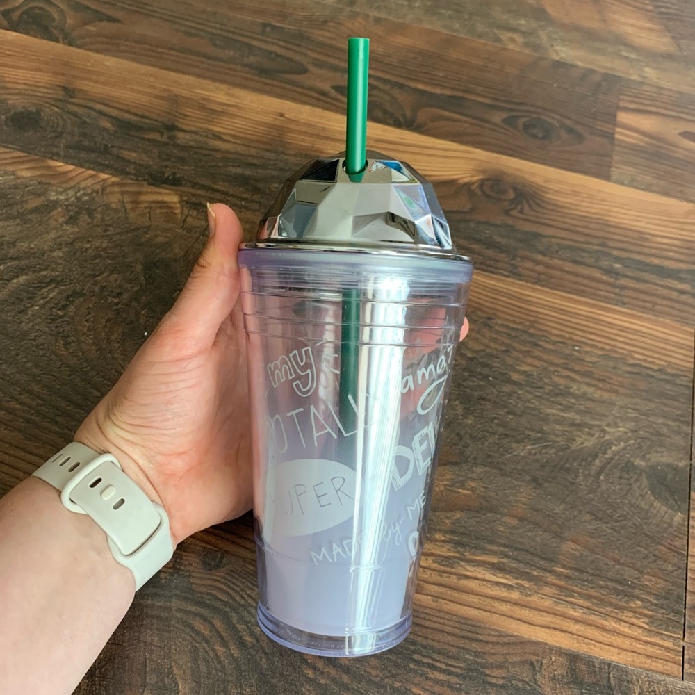Starbucks 16oz Frosted Frappuccino Prism Dome Lid Tumbler